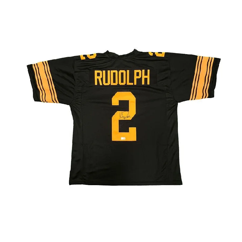 Mason Rudolph Signed Alternate Custom Jersey Cozy Men's Winter