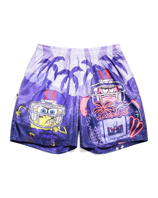 Super Bowl LVIII x SpongeBob Retro Shorts Bohemian Men's Free