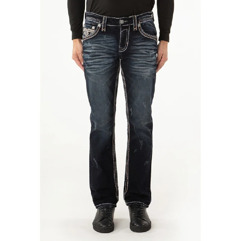 Rock Revival Mens Theodore Jeans - RP3958J202R Monochromatic Office Style