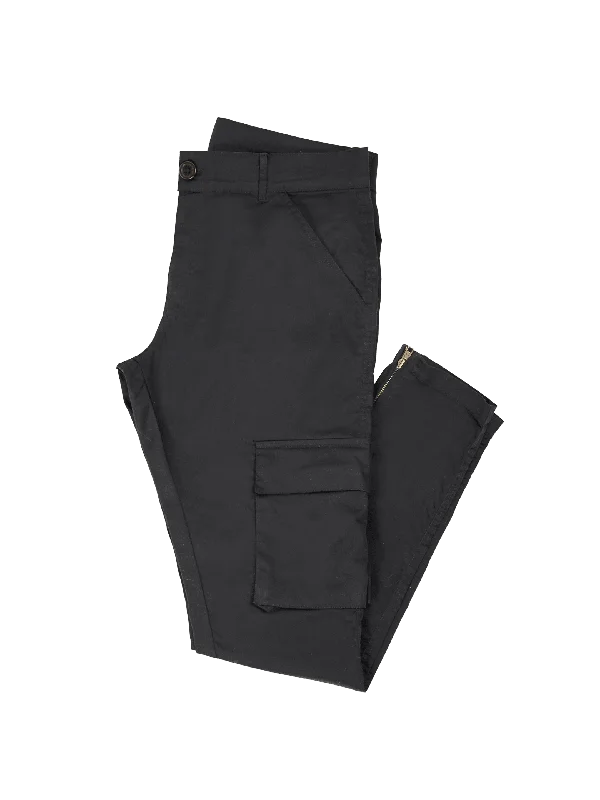 Strategy Cargo Pants (Black) Edgy Men's Punk