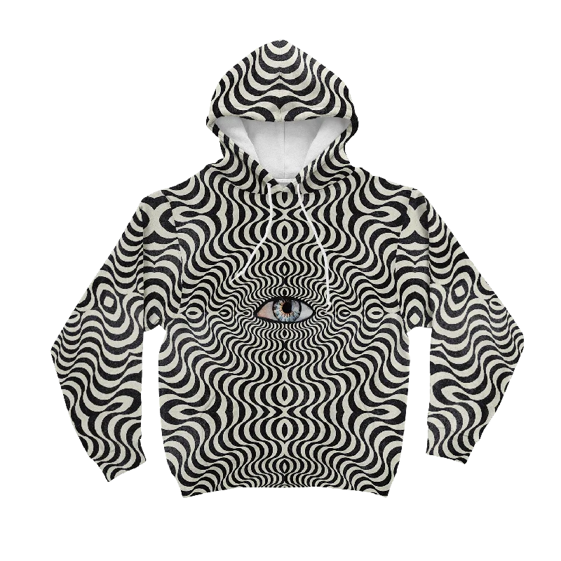 Hypnotic Eye All Over Print Unisex Hoodie Modern Men's Geometric