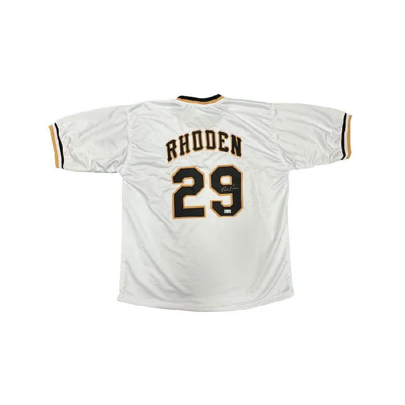 Rick Rhoden Signed Custom White Baseball Jersey Adventure