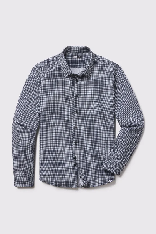 Motive Dress Shirt Gingham Monochromatic All