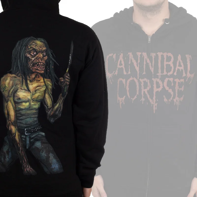 Cannibal Corpse "Global Evisceration" Zip Hoodie Traditional Men's Country