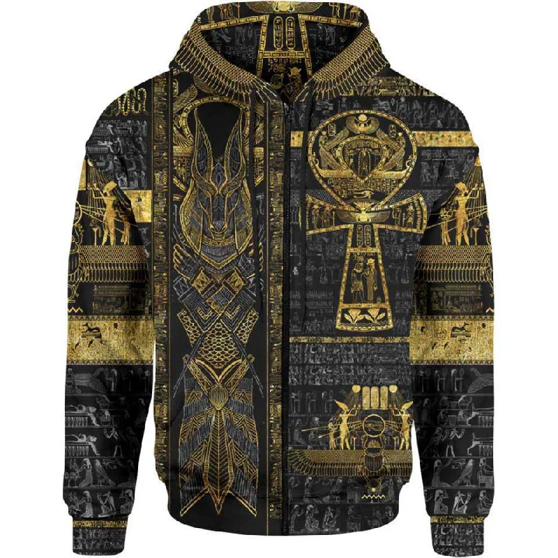 Book of the Dead Zip Hoodie-Limited Elegant Men's Formal 