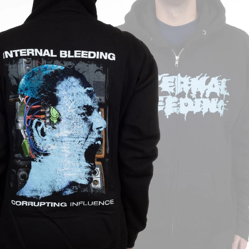 Internal Bleeding "Corrupting Influence" Zip Hoodie Refined Men's Classic 