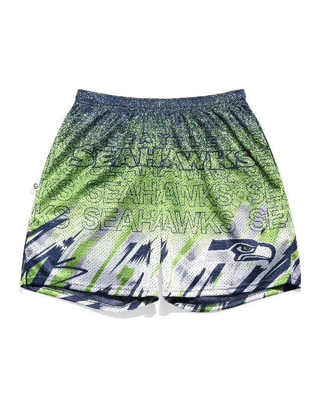 Seattle Seahawks Sketch Retro Shorts Casual Men's Japanese 