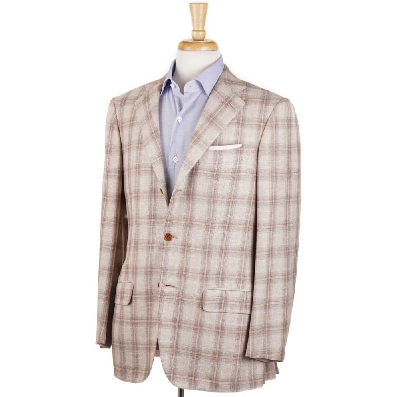 Kiton Cashmere-Linen-Silk Sport Coat Gym