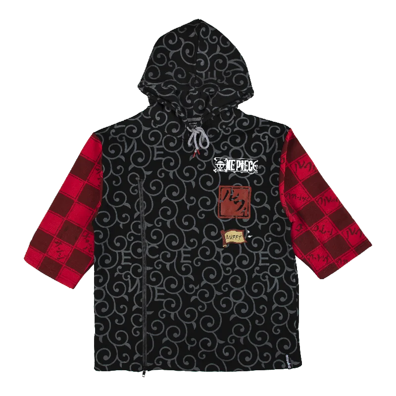 Luffy 3/4 Sleeve Inlay Hoodie Organic