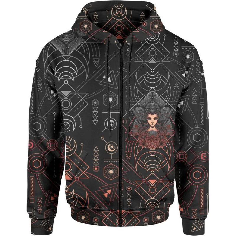 Neo Geisha Zip Hoodie Bold Men's Animal