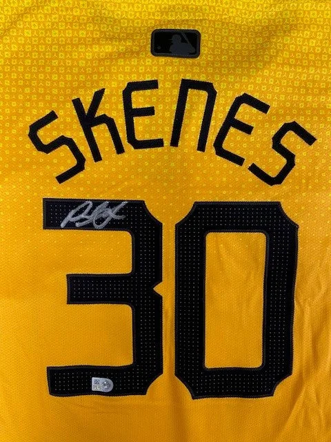 Paul Skenes Autographed Pirates Authentic City Connect Jersey Relaxed Men's Beach