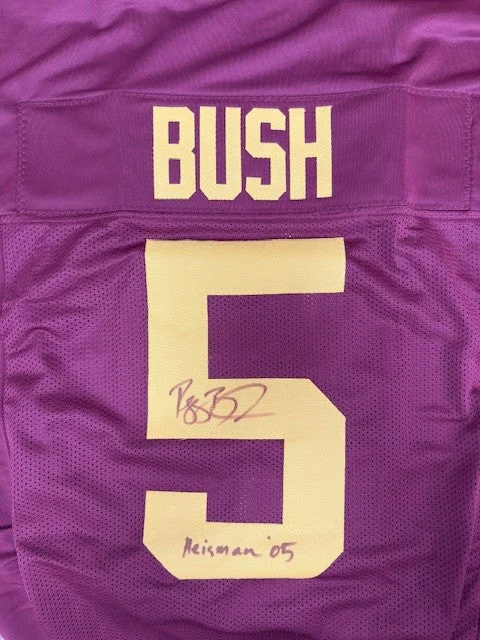 Reggie Bush Autographed "Heisman 05" Maroon Custom Jersey Lumberjack