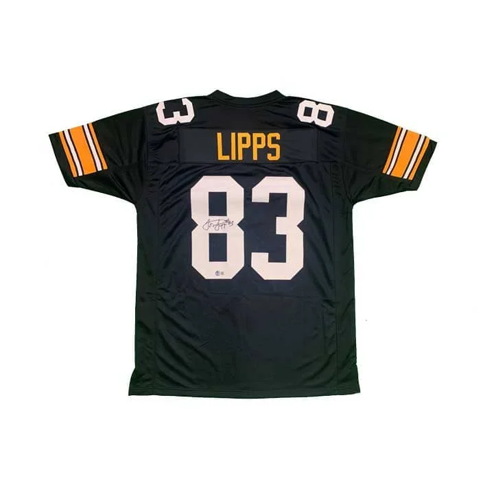 Louis Lipps Signed Custom Home Football Jersey Tough Men's Military