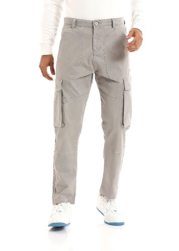 Oyster Grey Cargo Pant Organic