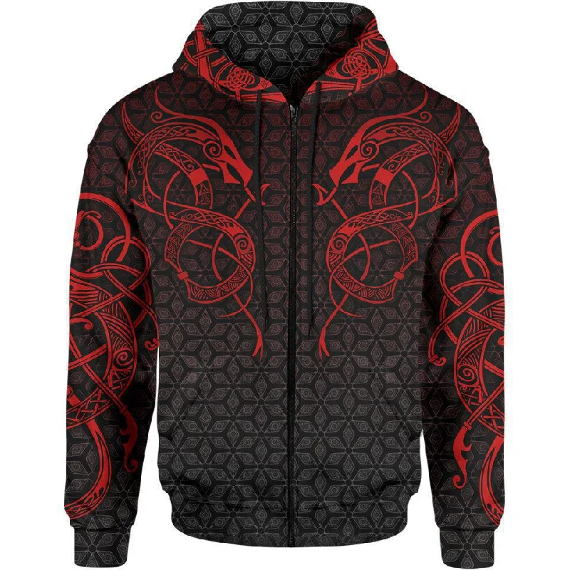 World Serpent Zip Hoodie - Limited Athletic Men's Compression