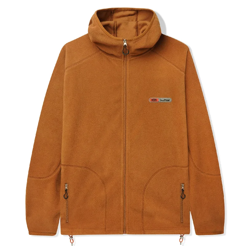 Butter Goods Trail Polar Fleece Jacket Brown Business