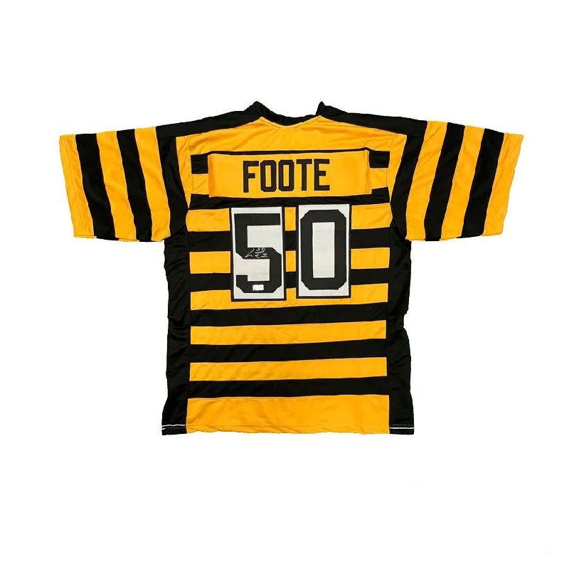 Larry Foote Signed Custom Bee Football Jersey Hip Men's Retro