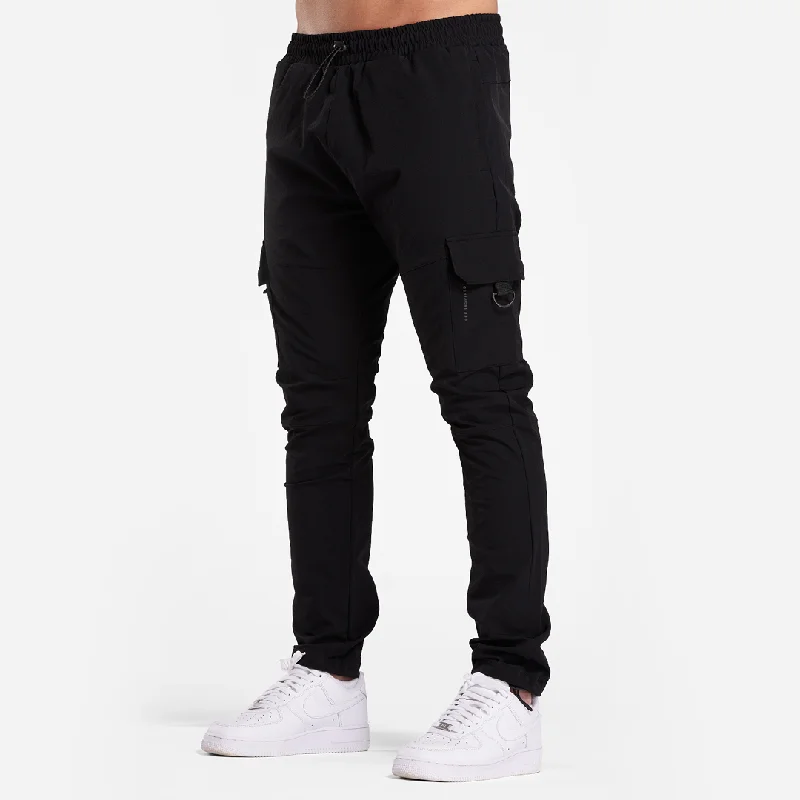 Guardiola Cargo Pants - Black Relaxed Men's Beach