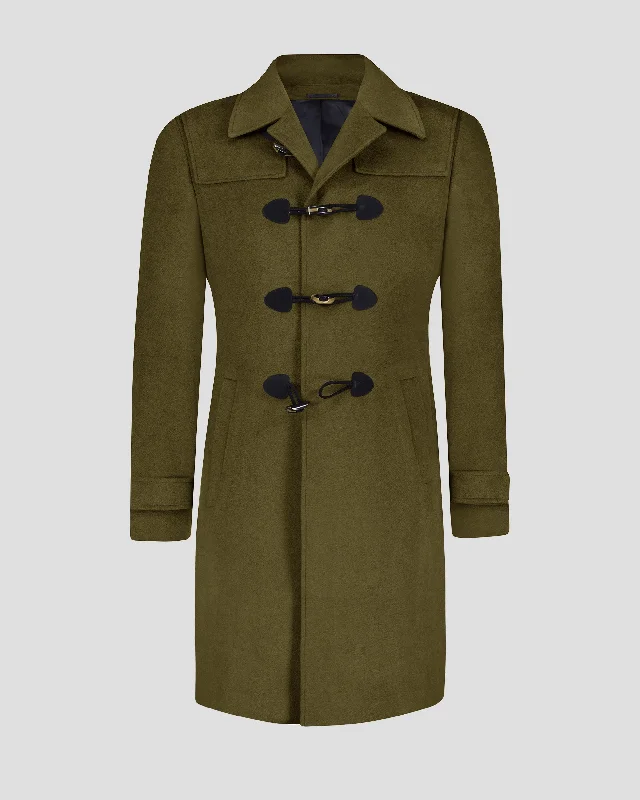 SG Duffle Coat – Commander Green Streetwear Style