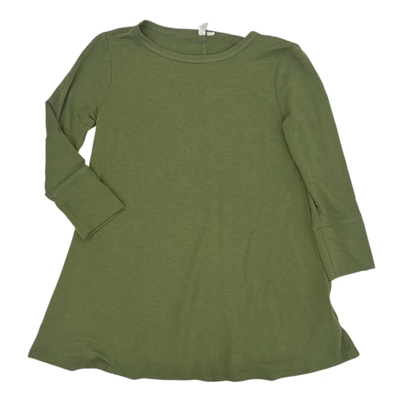 Top 3/4 Sleeve By Cable And Gauge In Green, Size:S British Gentleman Style