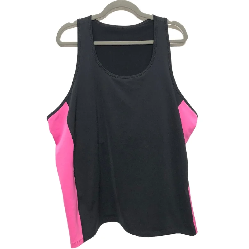 Black & Pink Athletic Tank Top Lauren By Ralph Lauren, Size 3x Sporty Men's Tennis