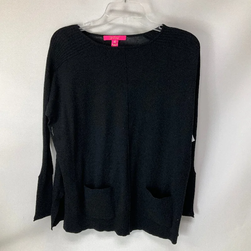 Top Long Sleeve By Lilly Pulitzer In Black, Size: Xxs Organic