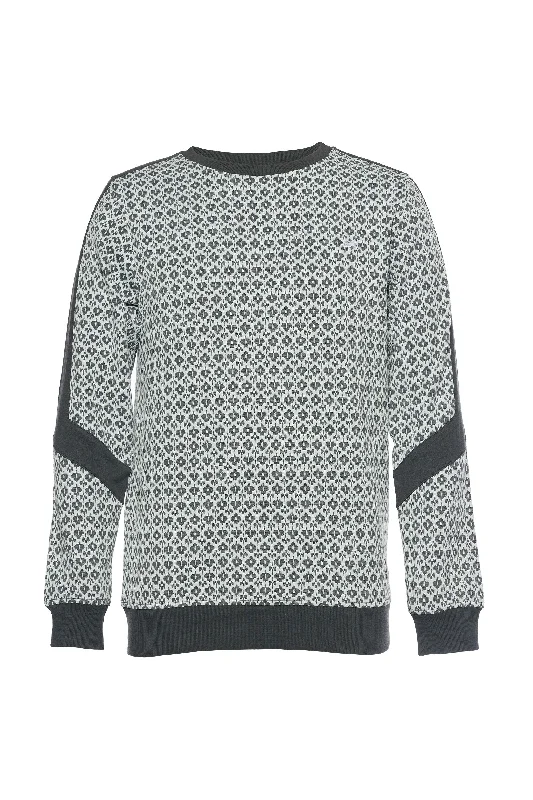 Carter | Jacquard Knit Crewneck Unique Men's Patch