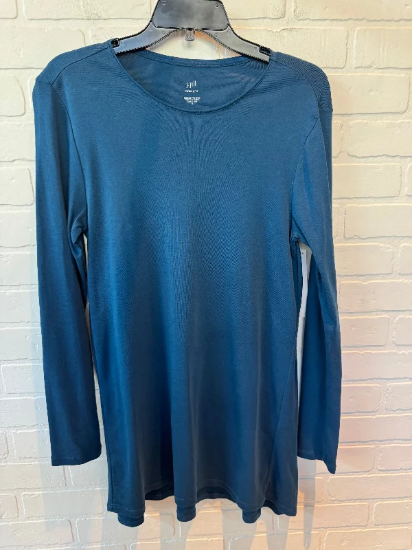 Top Long Sleeve Basic By J. Jill In Blue, Size: M Earthy Men's Hemp