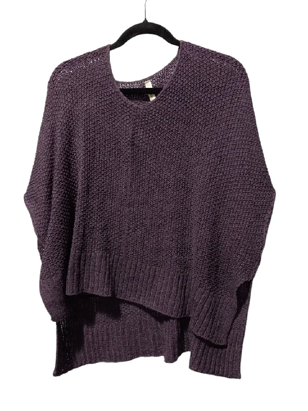 Top 3/4 Sleeve By Wishlist In Purple, Size: S Trendy Men's Oversized