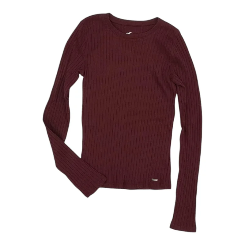 Top Ls By Hollister In Red, Size:M Cool Men's Skate