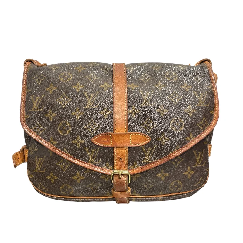 LOUIS VUITTON/Cross Body Bag/Monogram/Leather/BRW/Saumar 30 Athletic Men's High