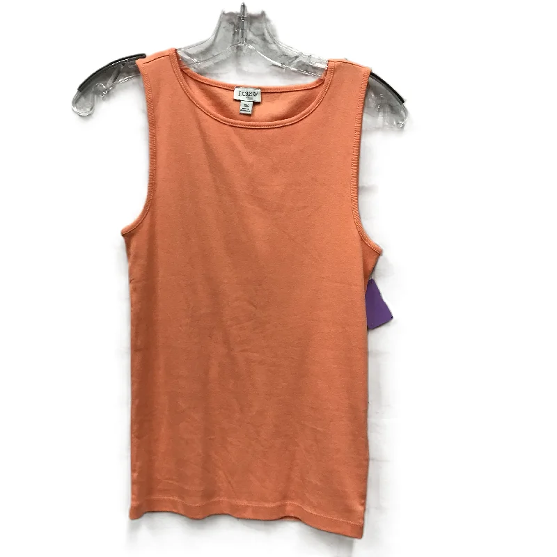 Orange Top Sleeveless By J. Crew, Size: Xs Traditional Men's Wool