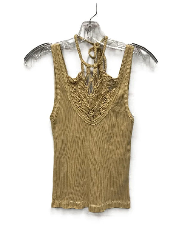 Tan Top Sleeveless By We The Free, Size: Xs Sporty Men's Athleisure 