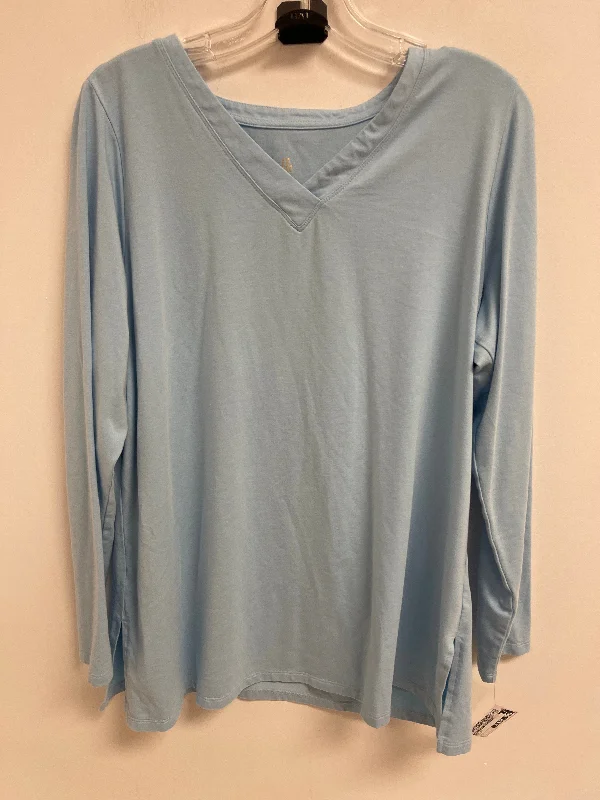 Top Long Sleeve By Belle By Kim Gravel In Blue, Size: L Refined Men's Hand