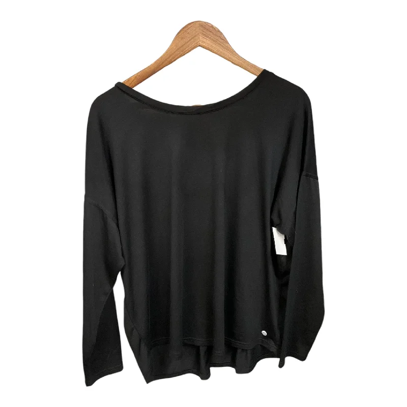 Top Long Sleeve Basic By Apana In Black, Size: Xl Monochromatic All