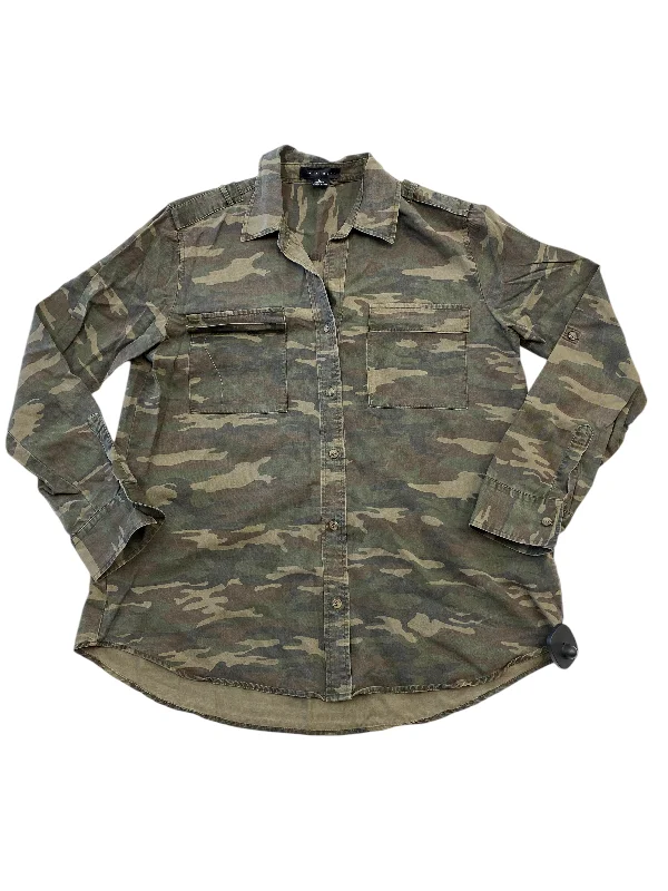 Top Long Sleeve By Sanctuary In Camouflage Print, Size: M Adventure