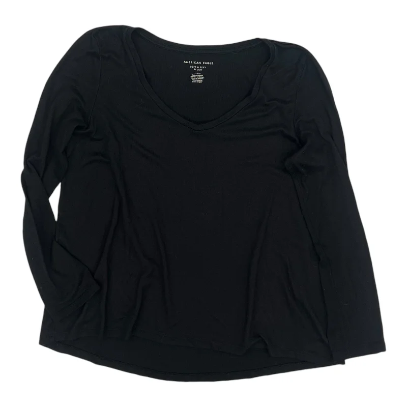 Top Ls By American Eagle In Black, Size:L Modern Men's 