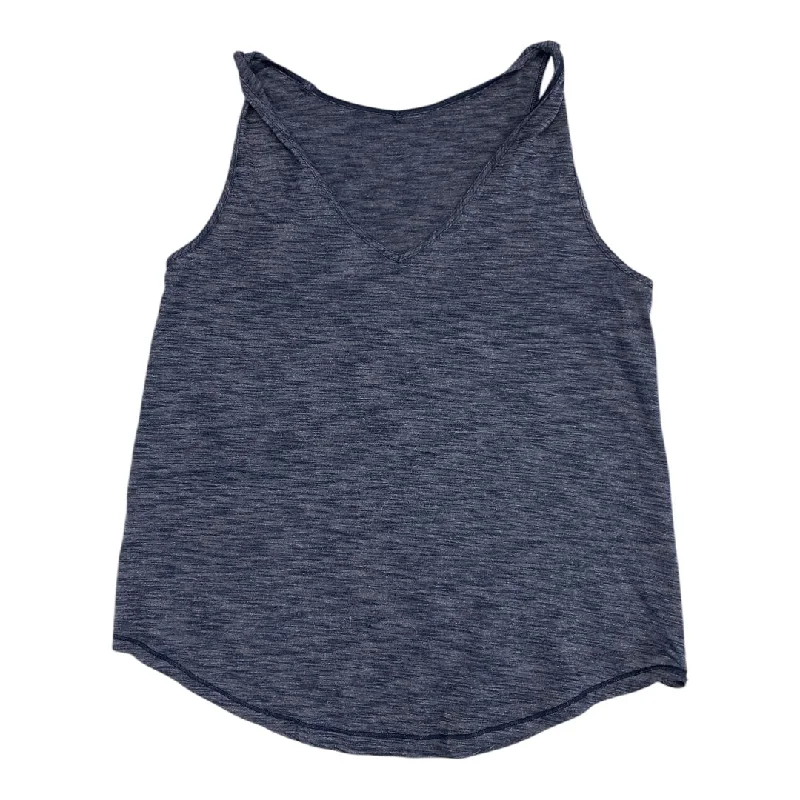 Athletic Tank Top By Lululemon In Blue, Size:4 Cool Men's Distressed