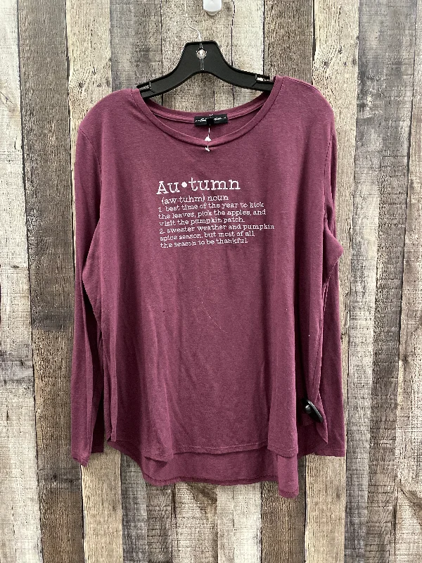 Top Long Sleeve By Cme In Red, Size: Xxl Adventure