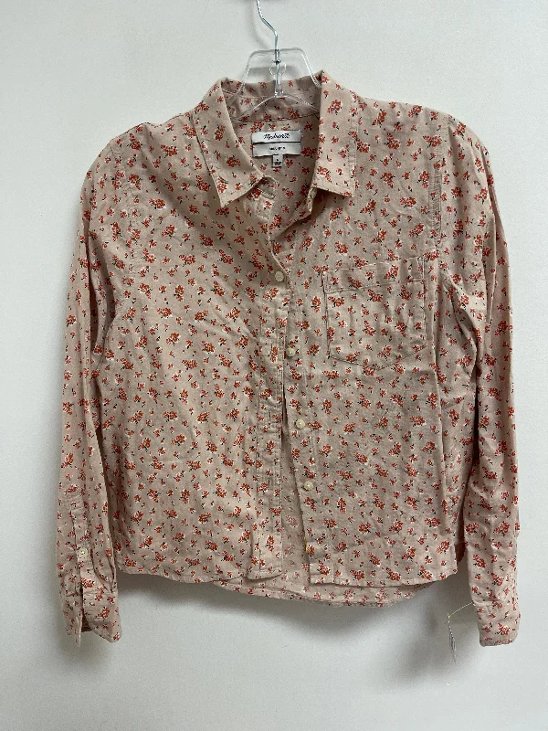 Top Long Sleeve By Madewell In Floral Print, Size: S Street