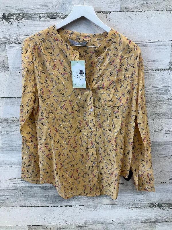 Top Long Sleeve By Clothes Mentor In Yellow, Size: S Lumberjack