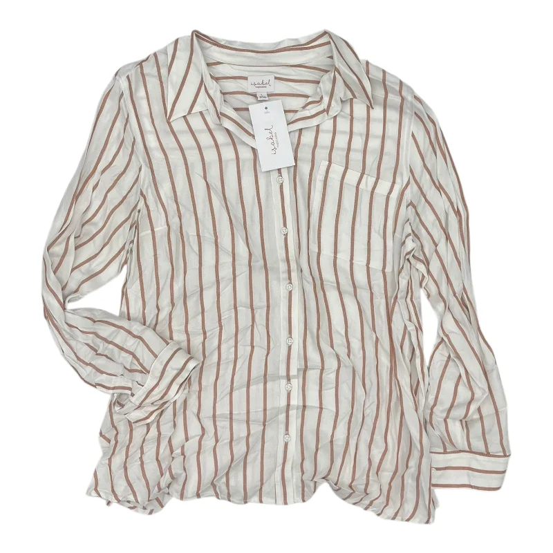 Top Ls By Ingrid & Isabel In White, Size:L Lumberjack