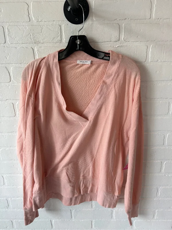 Top Long Sleeve By Rag And Bone In Peach, Size: M Stylish Men's Neon