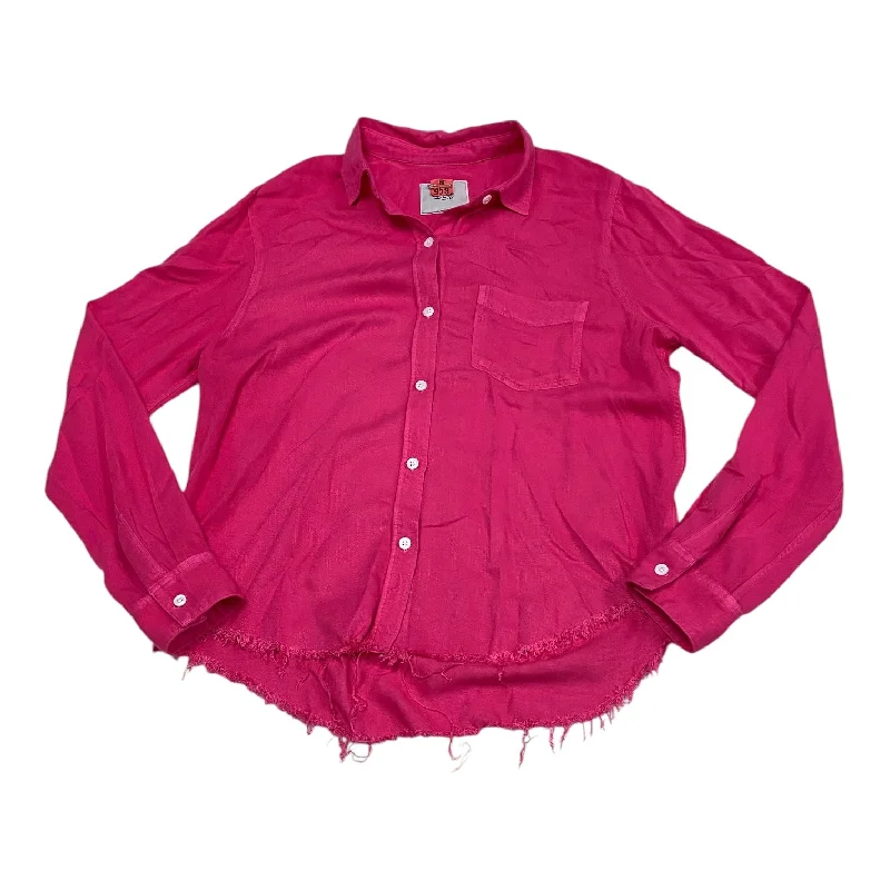 Top Long Sleeve By Rails In Pink, Size: S Tailored