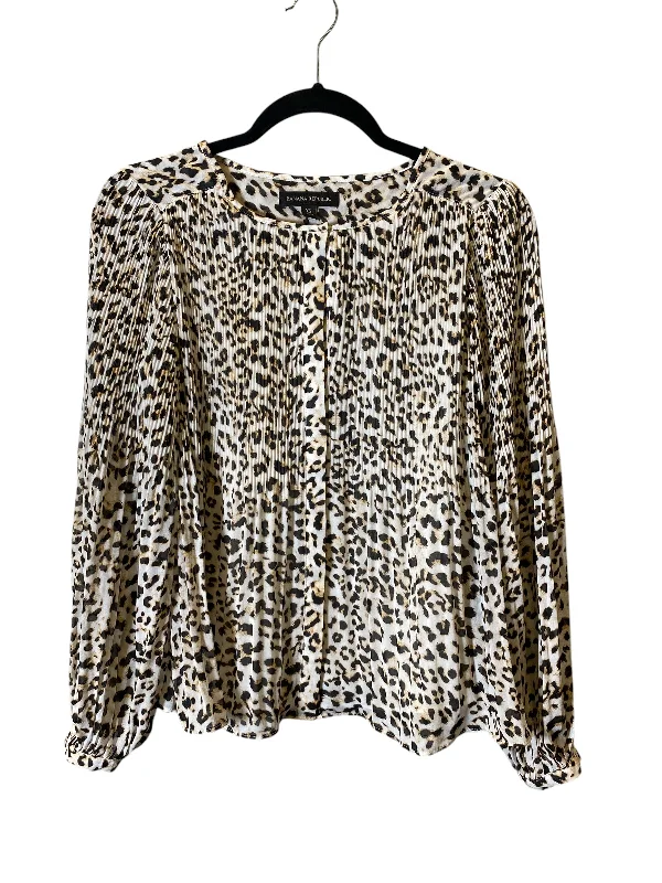 Top Long Sleeve By Banana Republic In Animal Print, Size: Xs Casual Men's Short