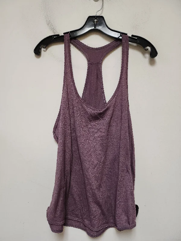 Athletic Tank Top By Lululemon In Purple, Size: M Polished Men's Satin