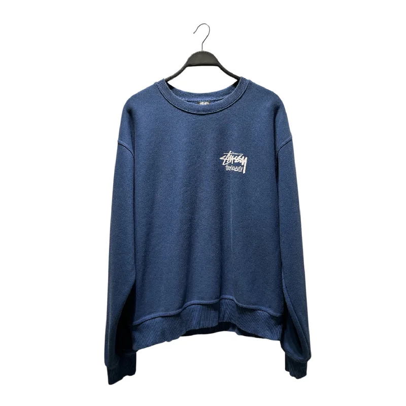 STUSSY/Sweatshirt/XL/Cotton/BLU/ Sleek Men's Contemporary 