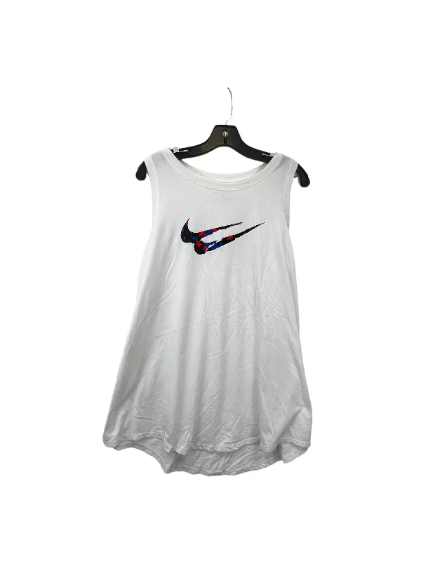 White Athletic Tank Top Nike, Size 1x Dapper Men's 1920S