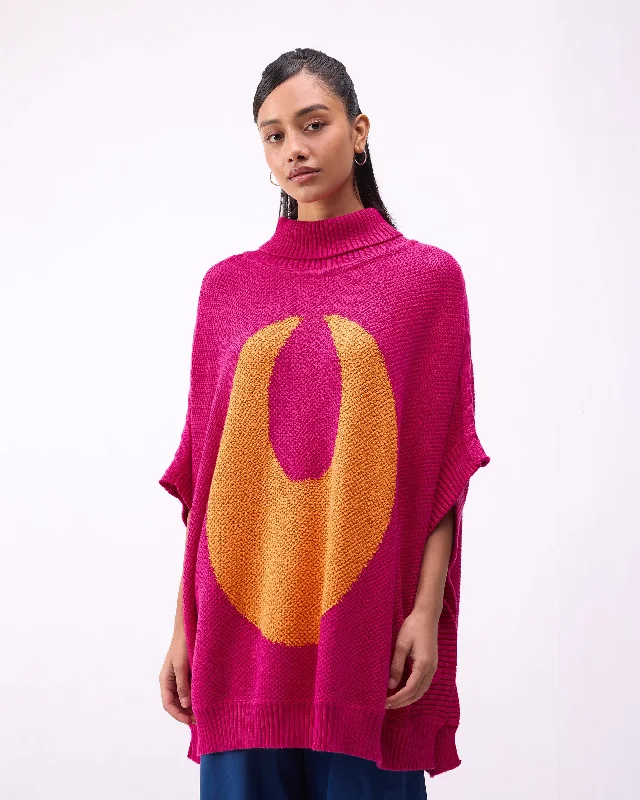 Baggy Sweater - Fuchsia Adventure