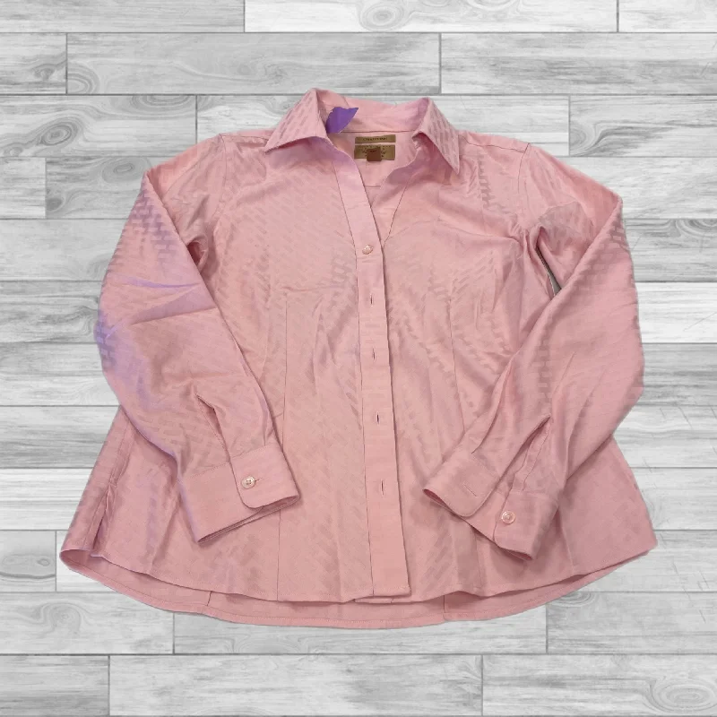 Top Long Sleeve By Investments In Pink, Size: 4petite Dynamic Men's Glow